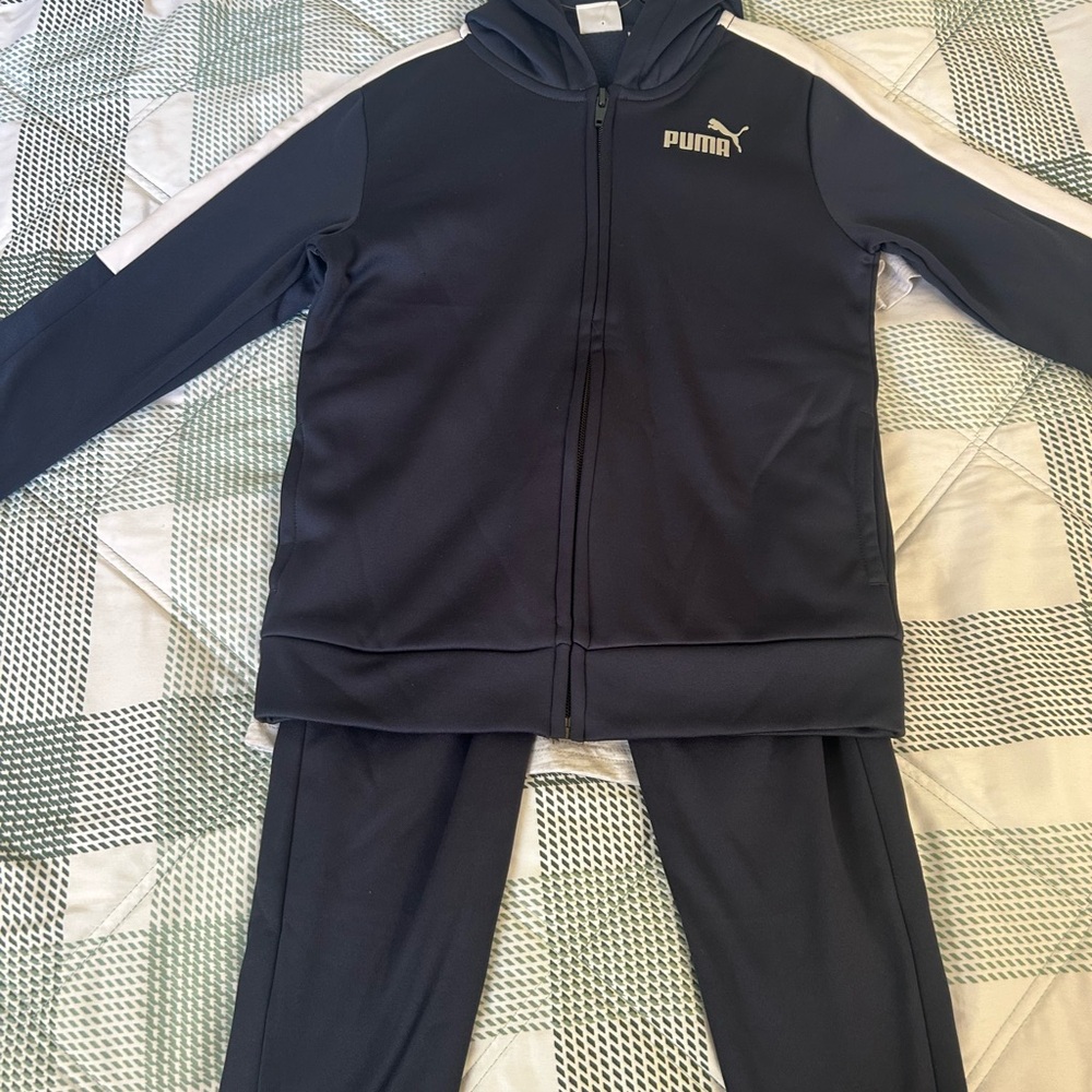 Puma Navy Tracksuit with White Details